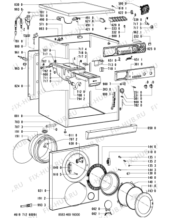 Схема №1 WA 43410-CH с изображением Винтик для стиралки Whirlpool 481235818053