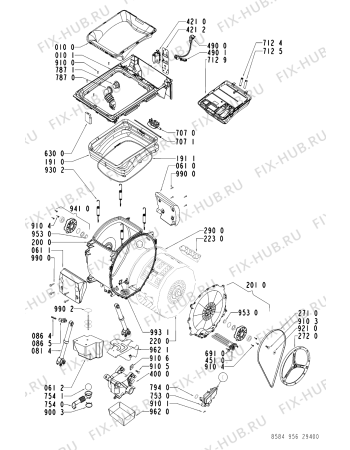 Схема №2 EV 944 с изображением Обшивка для стиралки Whirlpool 481245214295