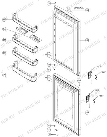 Взрыв-схема холодильника Upo RF33221 (377465, HZS35664) - Схема узла 03