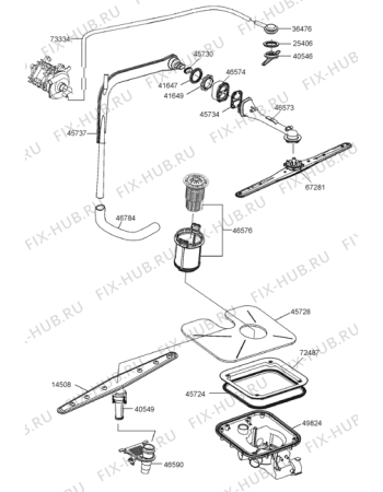 Схема №2 GV63324XTW (283934, PMS60I) с изображением Насос (помпа) для электропосудомоечной машины Gorenje 294608