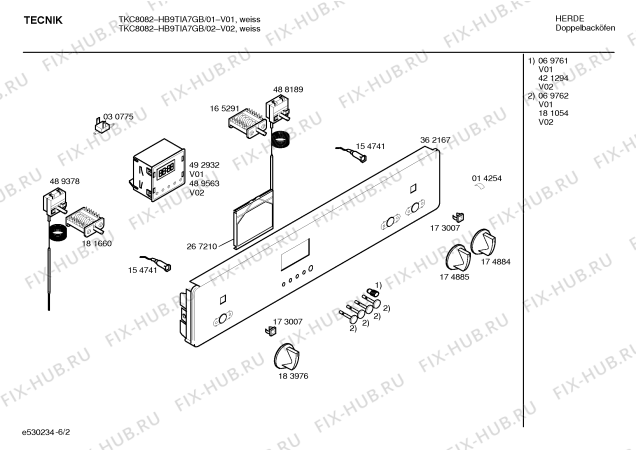 Схема №3 HB9TIA2GB HB9TIA1GB с изображением Ручка переключателя для электропечи Bosch 00174885