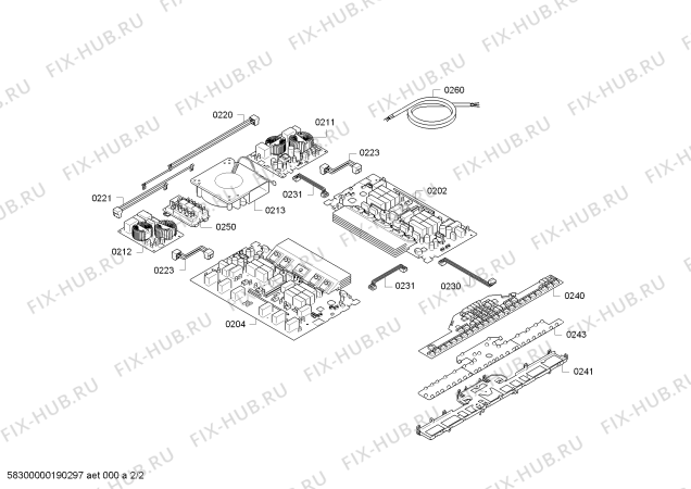 Взрыв-схема плиты (духовки) Bosch PXE875DC1E - Схема узла 02