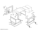 Схема №2 HBN131160B с изображением Декоративная рамка для плиты (духовки) Bosch 00422847