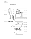 Схема №3 EA900055/700 с изображением Элемент корпуса для электрокофеварки Krups MS-0A10459