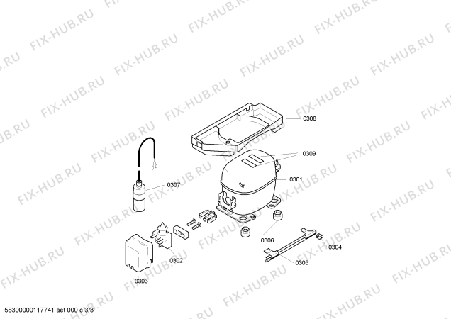 Схема №2 RC220200 с изображением Регулировочный узел для холодильной камеры Bosch 00660184
