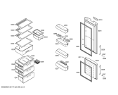 Схема №3 3KEP6666 с изображением Дверь для холодильника Bosch 00246426