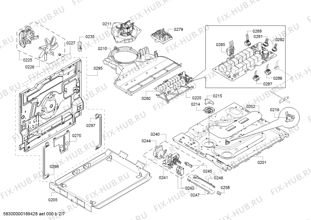 Схема №3 HCE854823C с изображением Кабель для плиты (духовки) Bosch 00628517