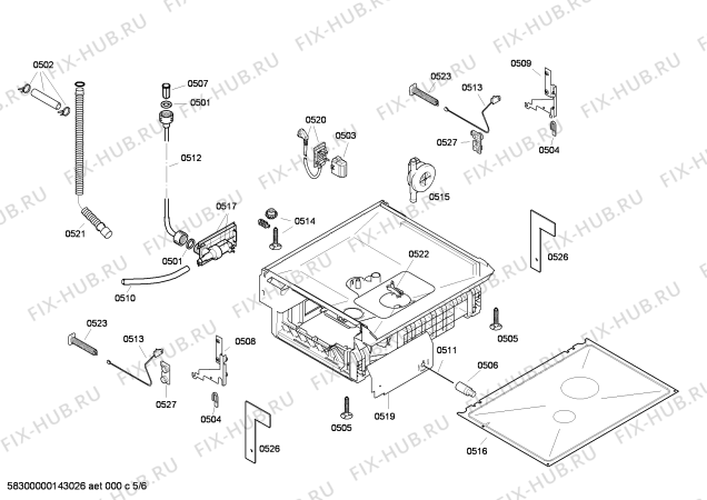 Схема №1 CG344J9 с изображением Передняя панель для посудомойки Bosch 00647202