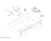 Схема №4 P364GLCLP с изображением Рамка для плиты (духовки) Bosch 00445816