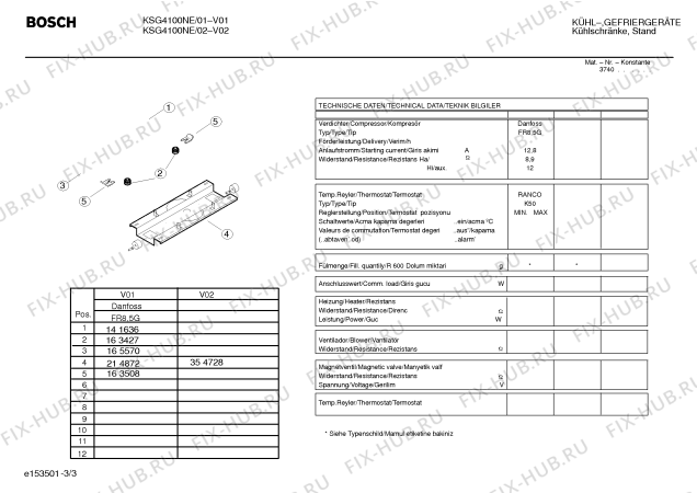 Взрыв-схема холодильника Bosch KSG4100NE - Схема узла 03