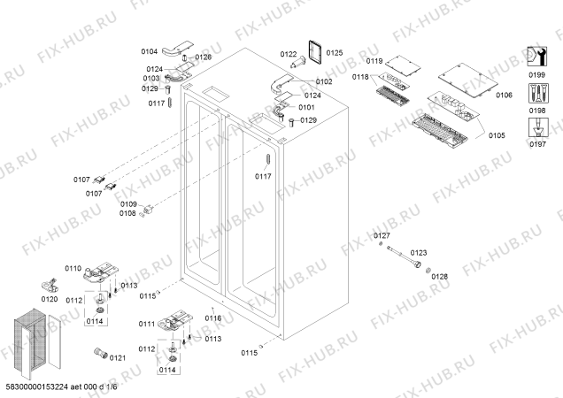 Схема №4 SXSVZFCPE с изображением Выдвижной ящик для холодильной камеры Bosch 00704476