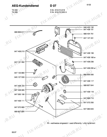 Взрыв-схема стиральной машины Blomberg TA 530-W 41041601 - Схема узла Section3