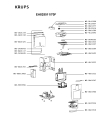 Схема №1 EA8250PN/70M с изображением Холдер фильтра  для электрокофемашины Krups MS-8030000579
