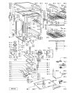 Схема №2 ADP 2552 WH с изображением Панель для электропосудомоечной машины Whirlpool 481245370701