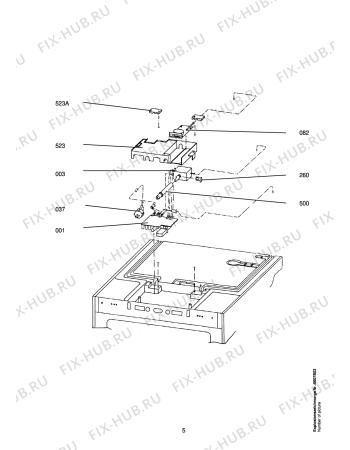 Взрыв-схема холодильника Aeg BLOMBERG FI51030 - Схема узла Refrigerator electrical equipment