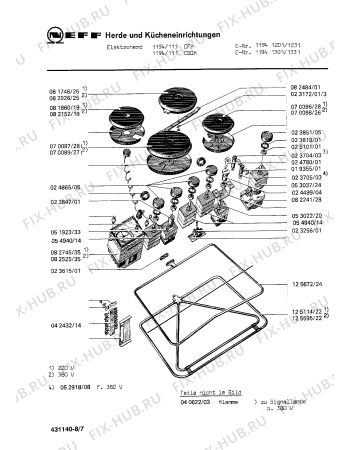 Схема №4 1111941131 1194/111FK с изображением Терморегулятор для плиты (духовки) Bosch 00082241