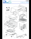 Схема №1 SFORNATUTTO MAXI EO32602.BK с изображением Обшивка для плиты (духовки) DELONGHI 5911810911