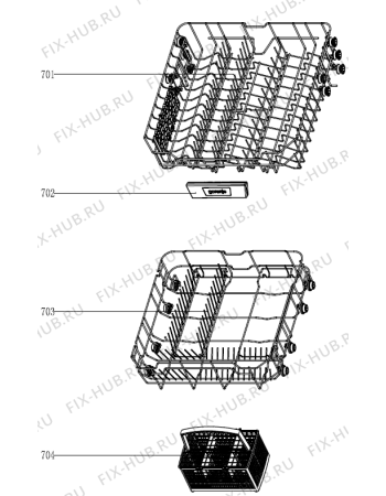 Взрыв-схема посудомоечной машины Gorenje GS62214XS (469417) - Схема узла 07