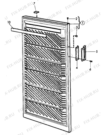 Взрыв-схема холодильника Electrolux TF1158R - Схема узла Door 003