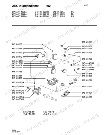 Взрыв-схема стиральной машины Aeg LAV4850 - Схема узла Section4
