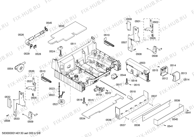 Схема №4 SHE68M05UC с изображением Панель управления для посудомоечной машины Bosch 00479139