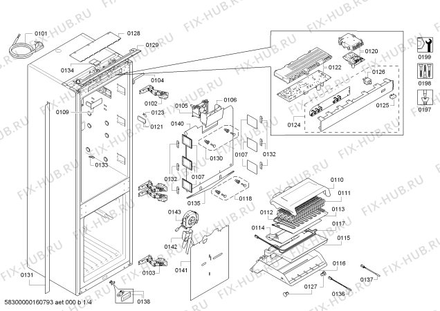 Схема №3 KI34NP60 с изображением Модуль для холодильной камеры Bosch 00656327