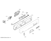 Схема №3 SGS46M88II с изображением Набор кнопок для посудомойки Bosch 00608140