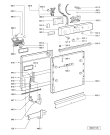Схема №2 MDB 755 AGS с изображением Модуль (плата) управления для посудомойки Whirlpool 480140100015