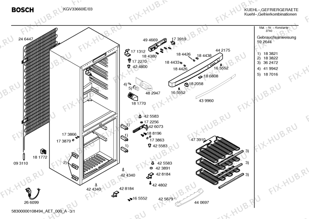 Схема №2 KGV33660IE с изображением Уплотнитель двери для холодильной камеры Siemens 00473614