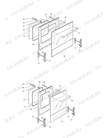 Схема №4 PEMX 166/1 GHIT с изображением Панель для плиты (духовки) DELONGHI 36C1TS1S