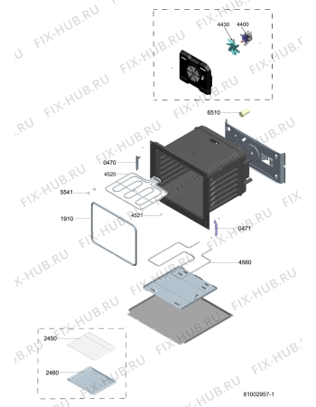 Схема №1 ACM 924 IX с изображением Винтик для электропечи Whirlpool 480121101258