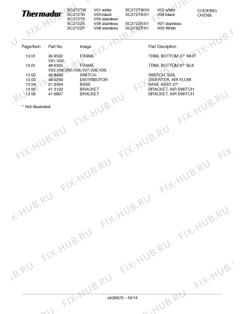 Схема №7 SC272TW с изображением Клавиатура для плиты (духовки) Bosch 00368756