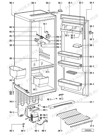 Схема №1 KRIC 2256/2 с изображением Криостат для холодильника Whirlpool 481231028007