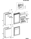 Схема №2 MBM1831VFR (F036364) с изображением Дверка для холодильной камеры Indesit C00140939