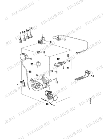 Взрыв-схема стиральной машины Curtiss TL80 - Схема узла Electrical equipment 268