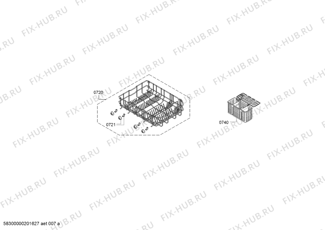 Схема №1 SPS25CW01R SilencePlus, Serie 2, Made in Germany с изображением Передняя панель для электропосудомоечной машины Bosch 11024569