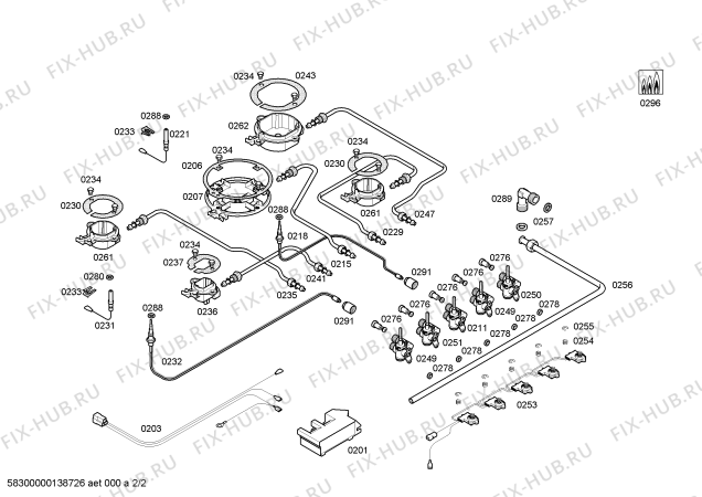 Взрыв-схема плиты (духовки) Siemens EC775QB20N - Схема узла 02