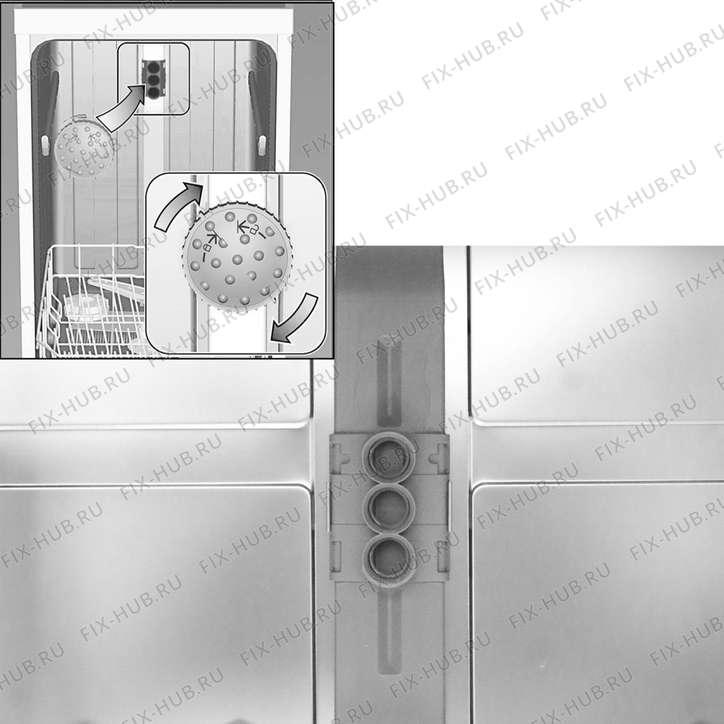 Большое фото - Разбрызгиватель для посудомоечной машины Bosch 00612114 в гипермаркете Fix-Hub