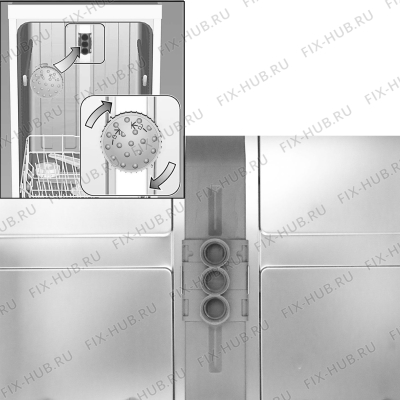 Разбрызгиватель для посудомоечной машины Bosch 00612114 в гипермаркете Fix-Hub