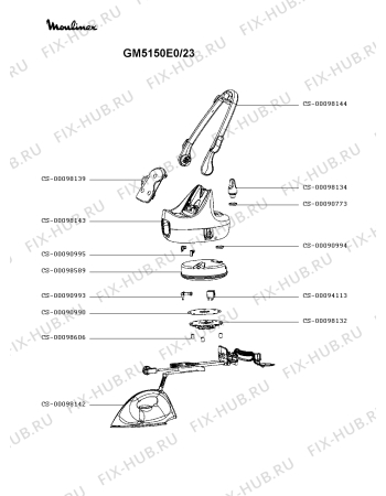 Схема №1 GM5150E0/23 с изображением Утюг Moulinex CS-00098142