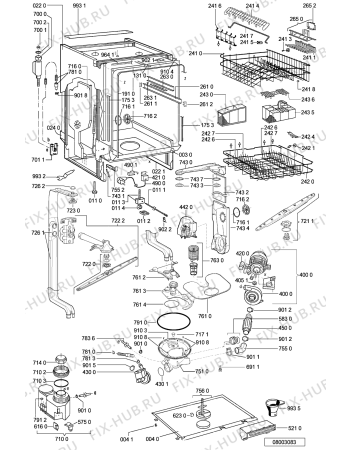 Схема №1 GSIK 6593 IN с изображением Обшивка для посудомойки Whirlpool 481245371828