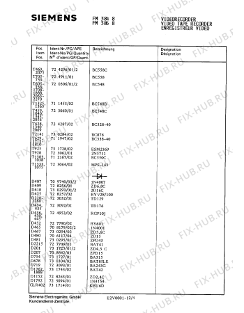 Схема №9 FS1254 с изображением Интегрированный контур для телевизора Siemens 00731735