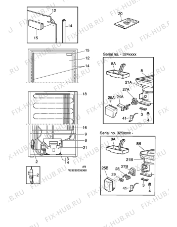 Взрыв-схема холодильника Electrolux ERC2805 - Схема узла C10 Cold, users manual