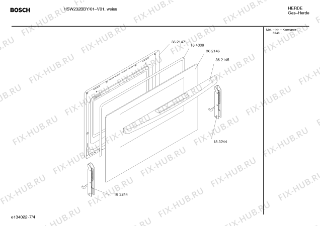 Взрыв-схема плиты (духовки) Bosch HSW232BBY Bosch - Схема узла 04