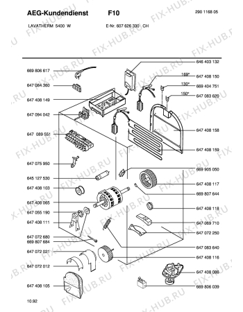 Взрыв-схема стиральной машины Aeg LTH5400W CH - Схема узла Section4