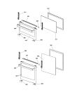 Схема №1 UQ89I (F053617) с изображением Дверца для электропечи Indesit C00265314