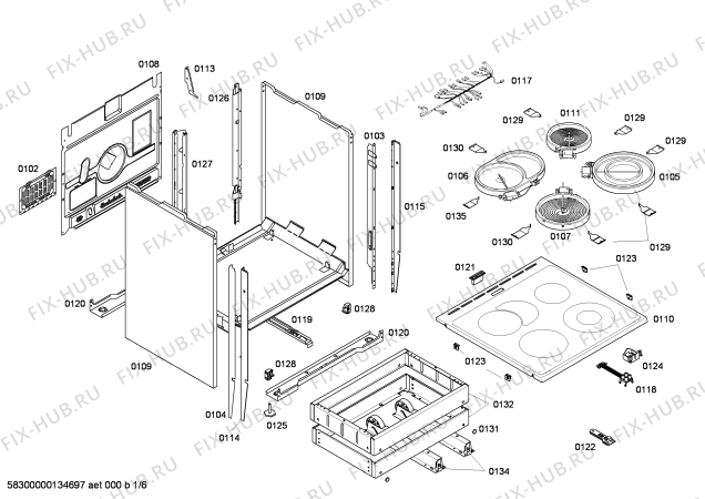 Схема №3 HL444520V с изображением Мотор вентилятора для духового шкафа Bosch 00645897