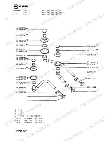 Схема №5 195303707 2394.11FG с изображением Переключатель для духового шкафа Bosch 00024694