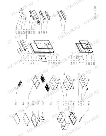 Схема №1 KGNE 3054/0 с изображением Фитинг для холодильника Whirlpool 481946279862