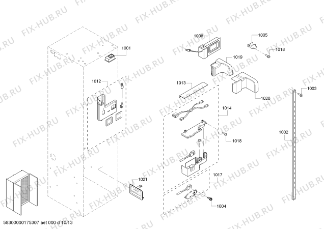 Схема №6 T48BD820NS с изображением Труба для посудомойки Bosch 00790583